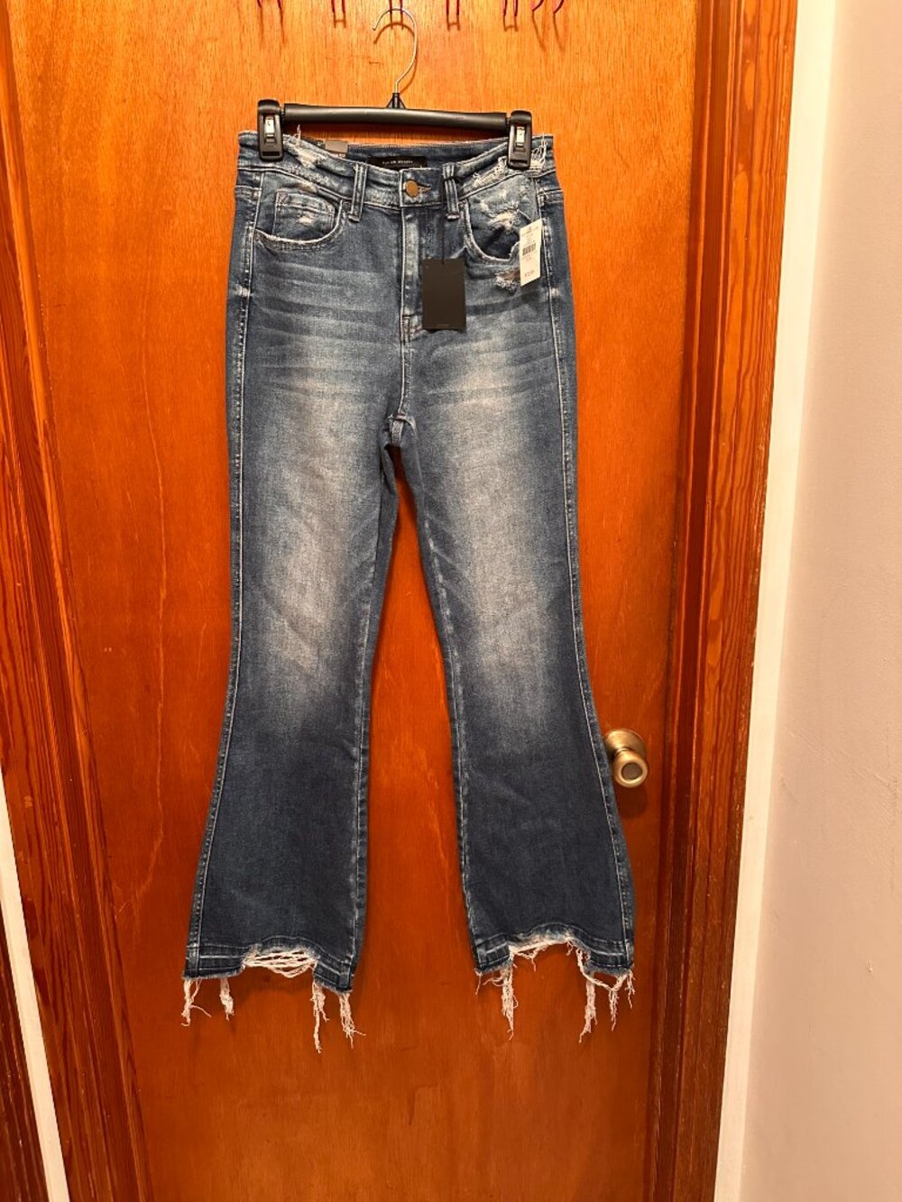 NWT Flying Monkey distressed flare jeans size 27/30